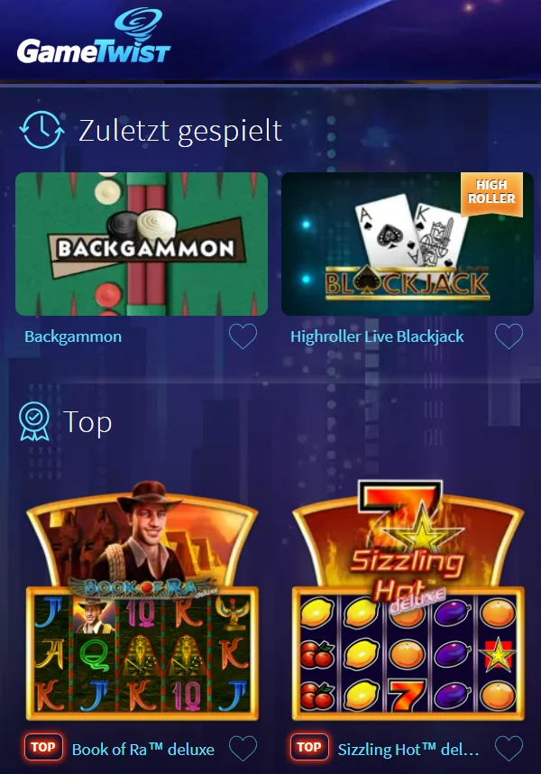 GameTwist Online Casino Games 